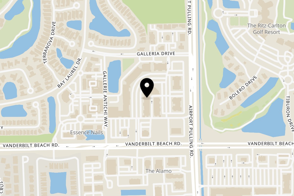 Map showing the location of Poke Mahi Naples on 2349 Vanderbilt Beach Rd #520 in Naples